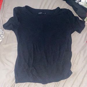 black t-shirt